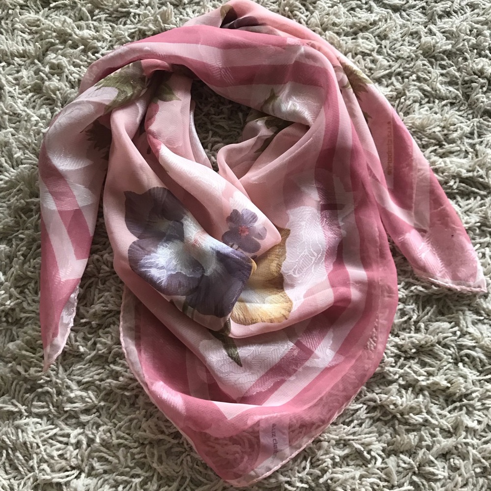 Liz Claiborne Square Pink Scarf